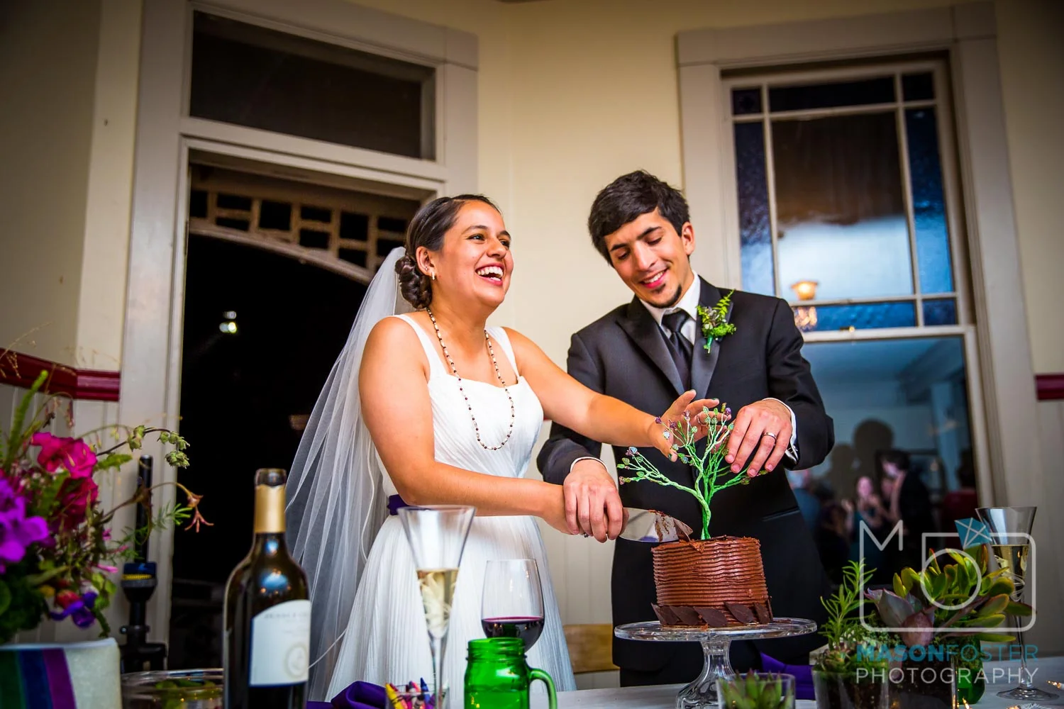 cake cutting | san francisco wedding photography