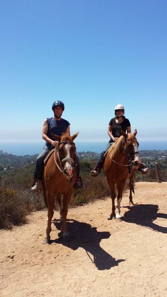 Horseback riding in Malibu