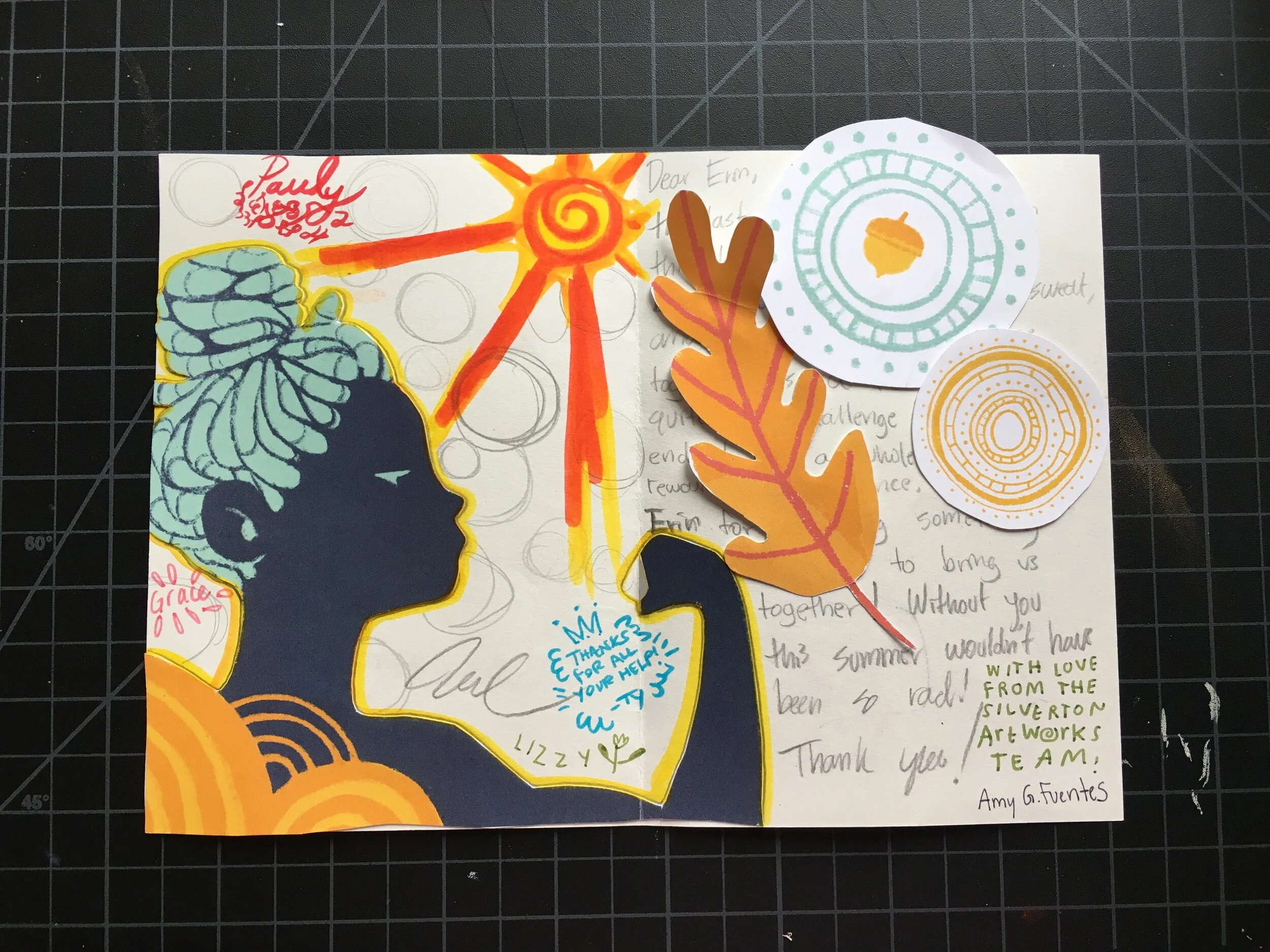 The students sent me a lovely card in the mail!