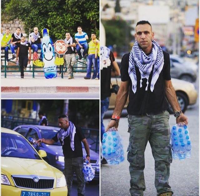 Christian Palestinians distribute water to Muslim Palestinians who will not make it home in time to break their fast because they are detained at Israeli checkpoints. This is what love looks like.