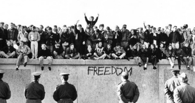 Fall of the Berlin Wall. November, 1989.