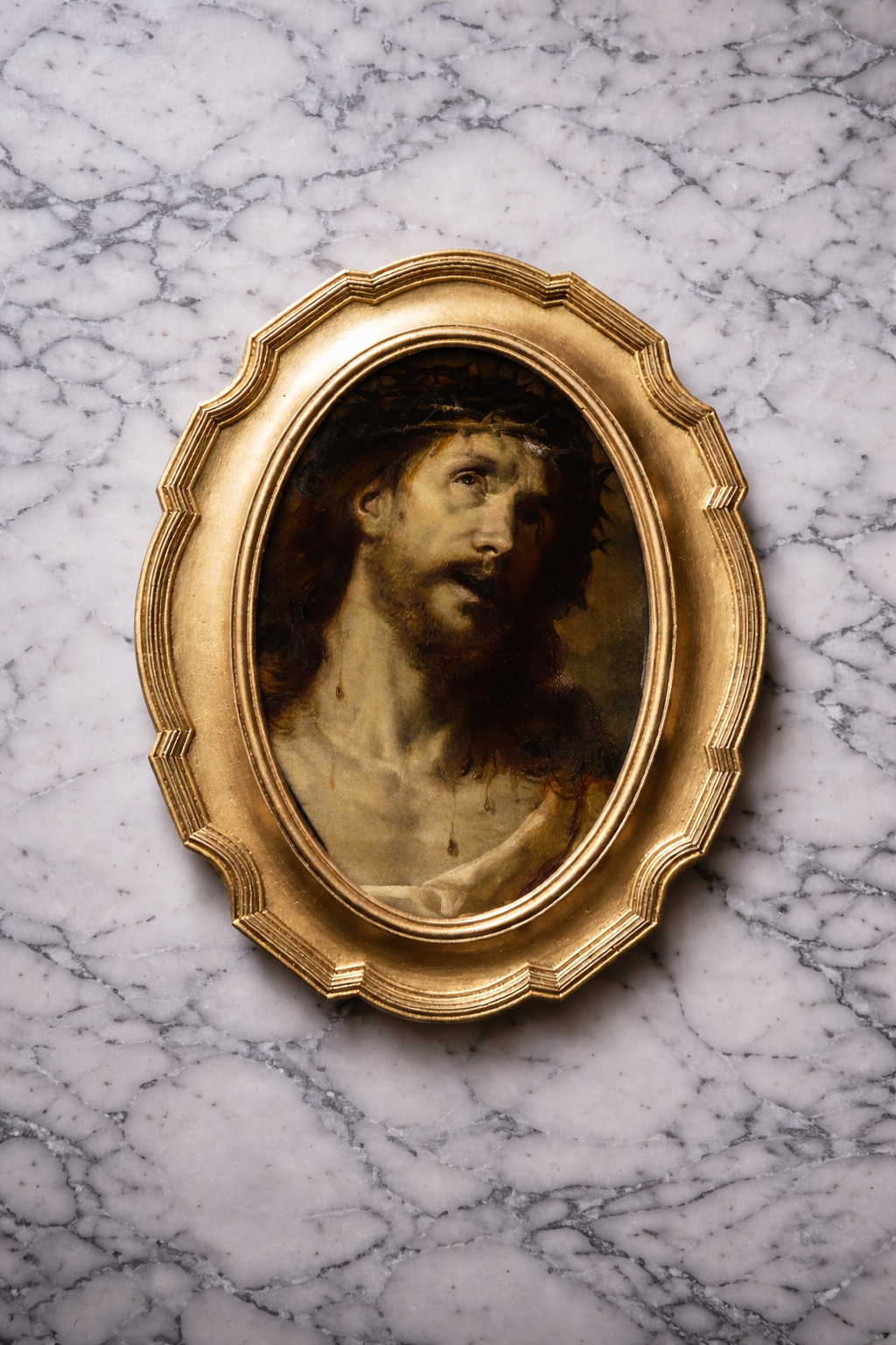 Framed Vintage Crown of Thorns Print