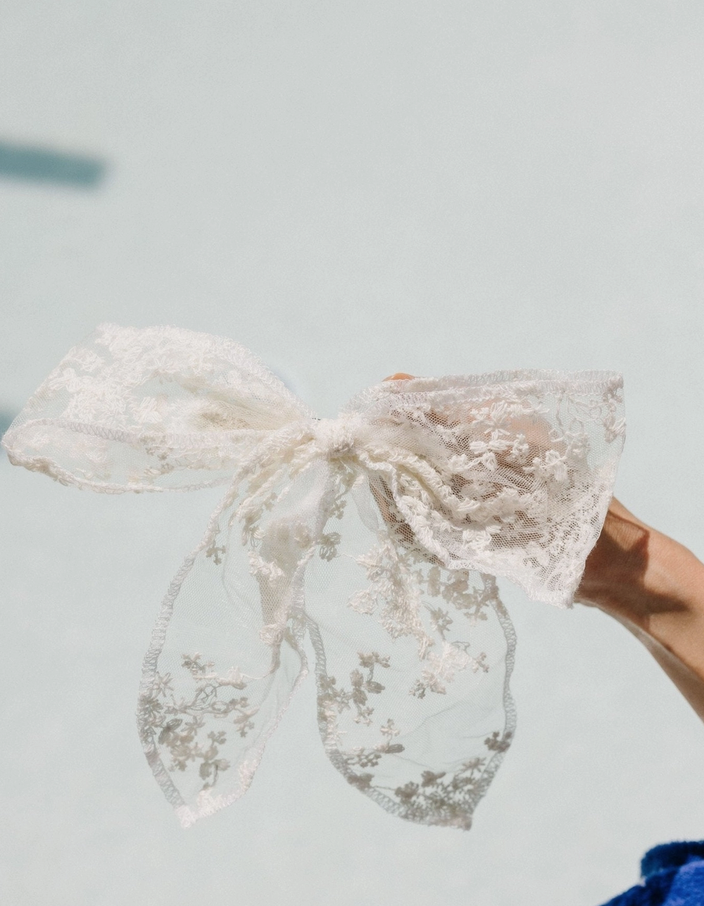 Curried Myrrh Lace Bow Barrette with Embellishments. Brand new! Curried Myrrh Watercolor Bow Barrette | Anthropologie main image 4