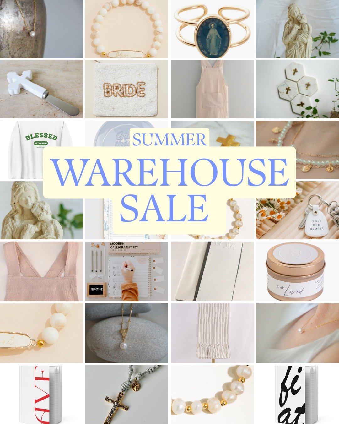 💐 Happening now! 💐 Summer Warehouse Sale&mdash;save up to 80% on select products!

#catholic #jesus #catholicchurch #christian #church #faith #catholicism #god #jesuschrist #discernment #pray  #christianity #prayer #catholiclife #blessedmother #cat