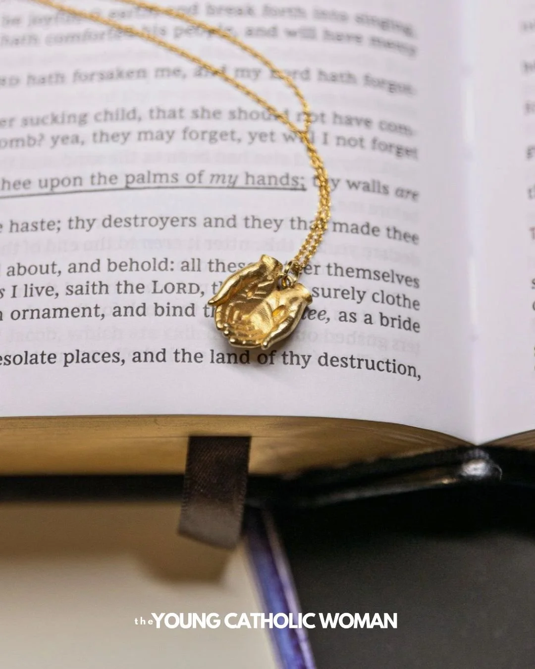 This necklace really moves me. It's called &quot;The Healer's Hands&quot; and designed by Samantha Covey, an artist who believes &quot;Devout women shouldn't have to choose between following their faith or looking stylish.&quot;

&quot;Behold, I have