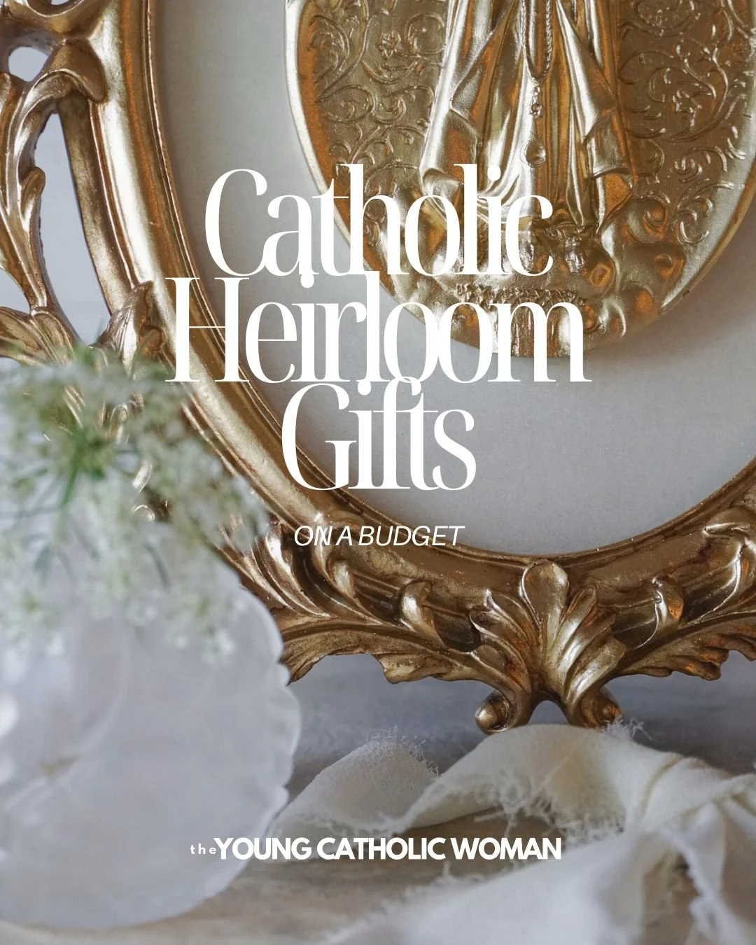 This Christmas, give a Catholic heirloom gift while sticking to your budget. 🙏✨

P.S &mdash; Our Holy Family statue is one of our most popular products, and I've given it as a gift to both my sister and mom because I love it that much.