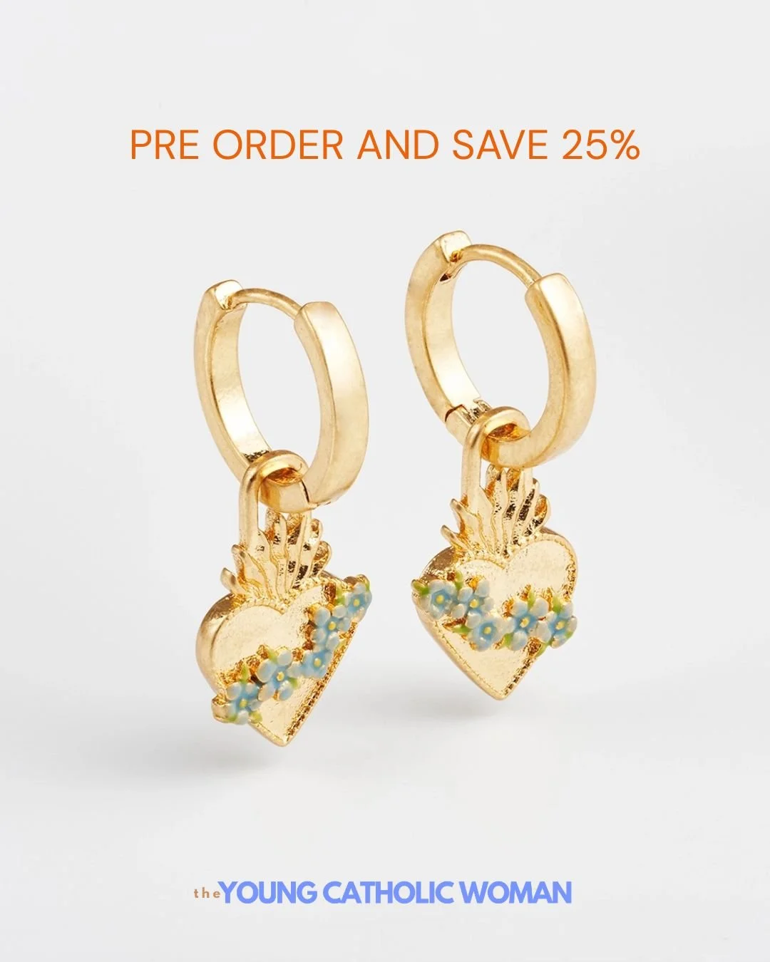 Pre order and save 25% on our newest Sacred Heart jewelry! No code necessary&mdash;but offer ends Friday. ❤️&zwj;🔥