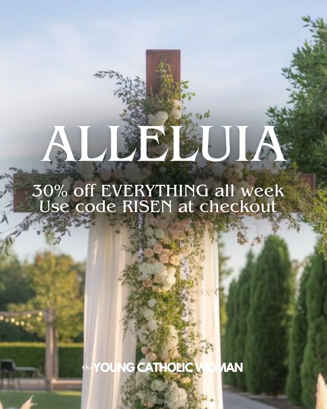 Alleluia! Alleluia! Happy Easter friends! For those who've had a real Lenty Lent, I pray you have the most blessed Eastery Easter! 🌷

(This week we're offering 30% off THE ENTIRE STORE with code RISEN.)