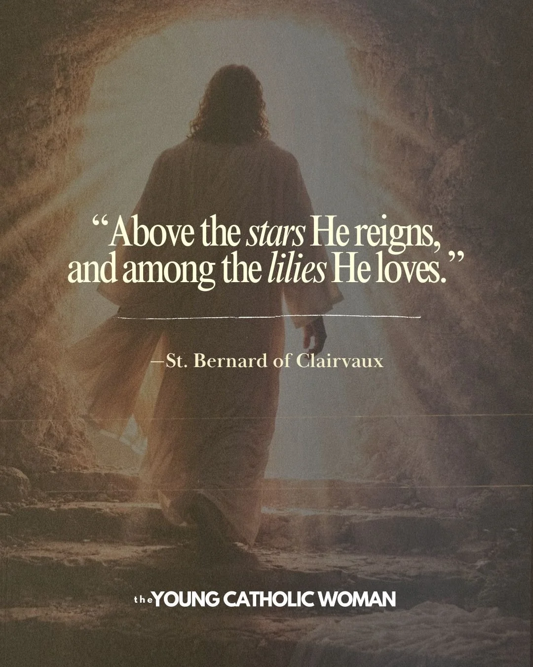 &ldquo;Above the stars He reigns, and among the lilies He loves.&rdquo; &mdash;St. Bernard of Clairvaux