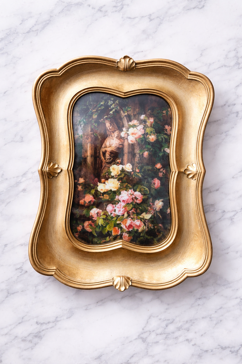 Framed Vintage Le Benitier Notre-Dame-des-Roses