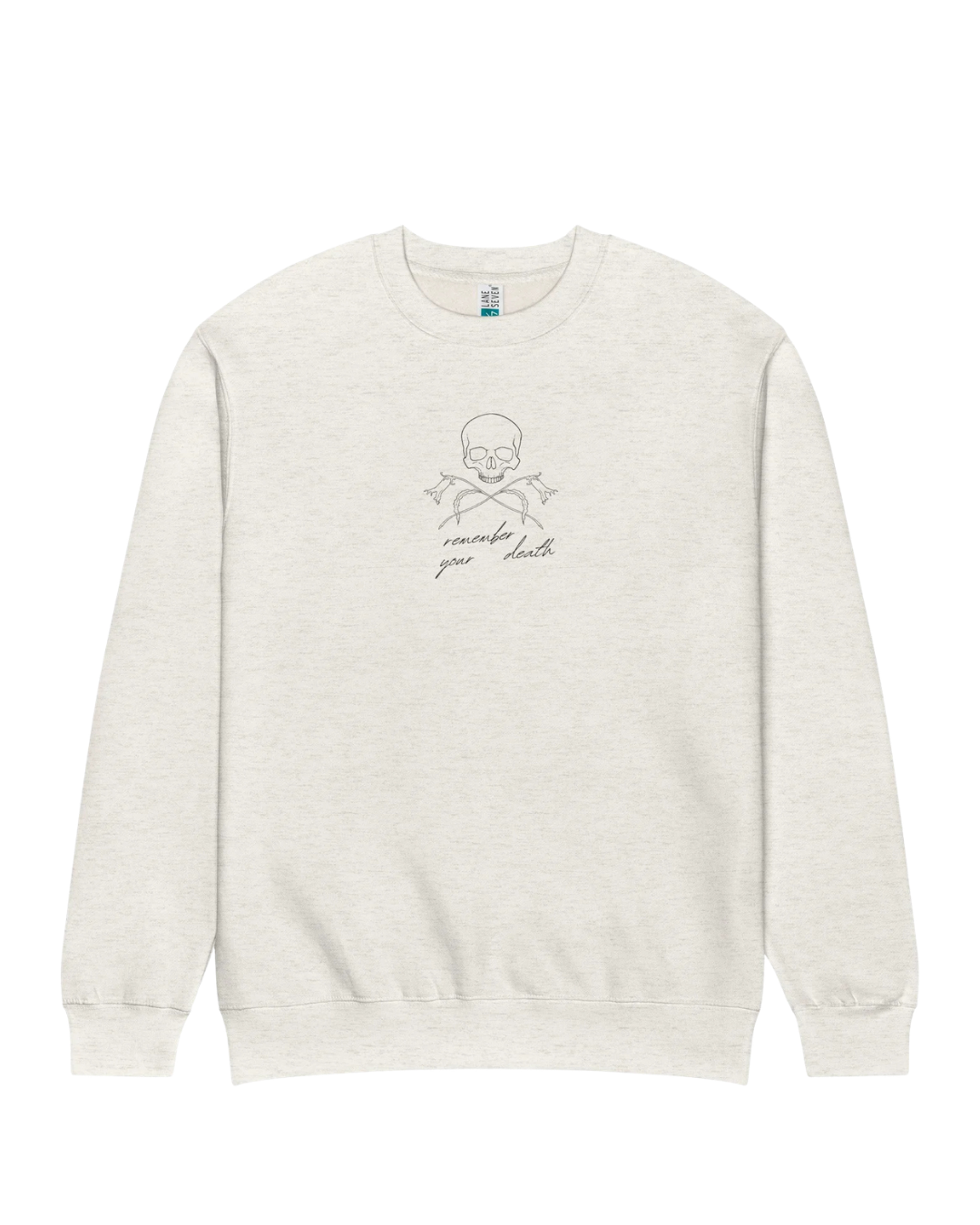 Remember Your Death embroidered crew neck