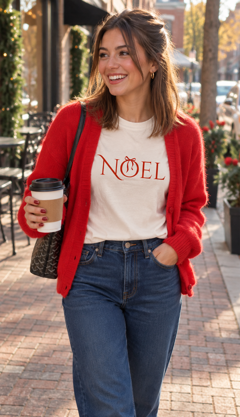 Noel Unisex crew neck boxy t-shirt
