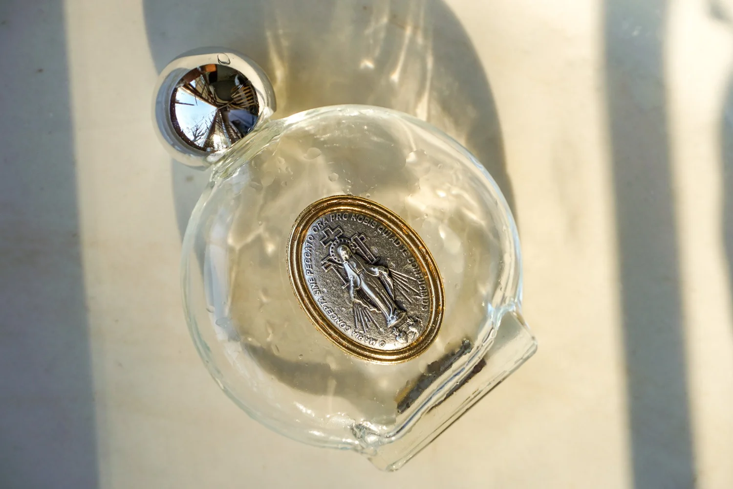 Miraculous Medal Holy Water Bottle 3.25"  theYoungCatholicWoman