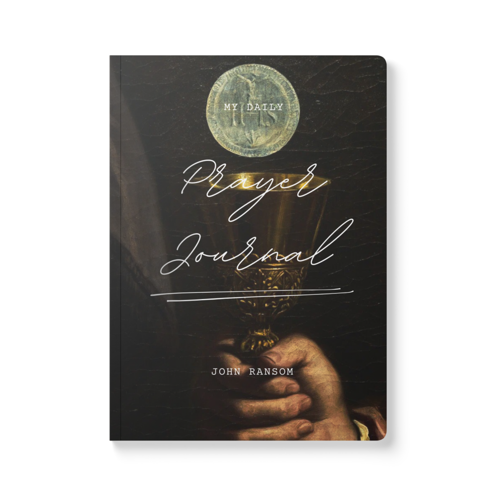 Custom Name Softcover Prayer Journal — Eucharist Theme