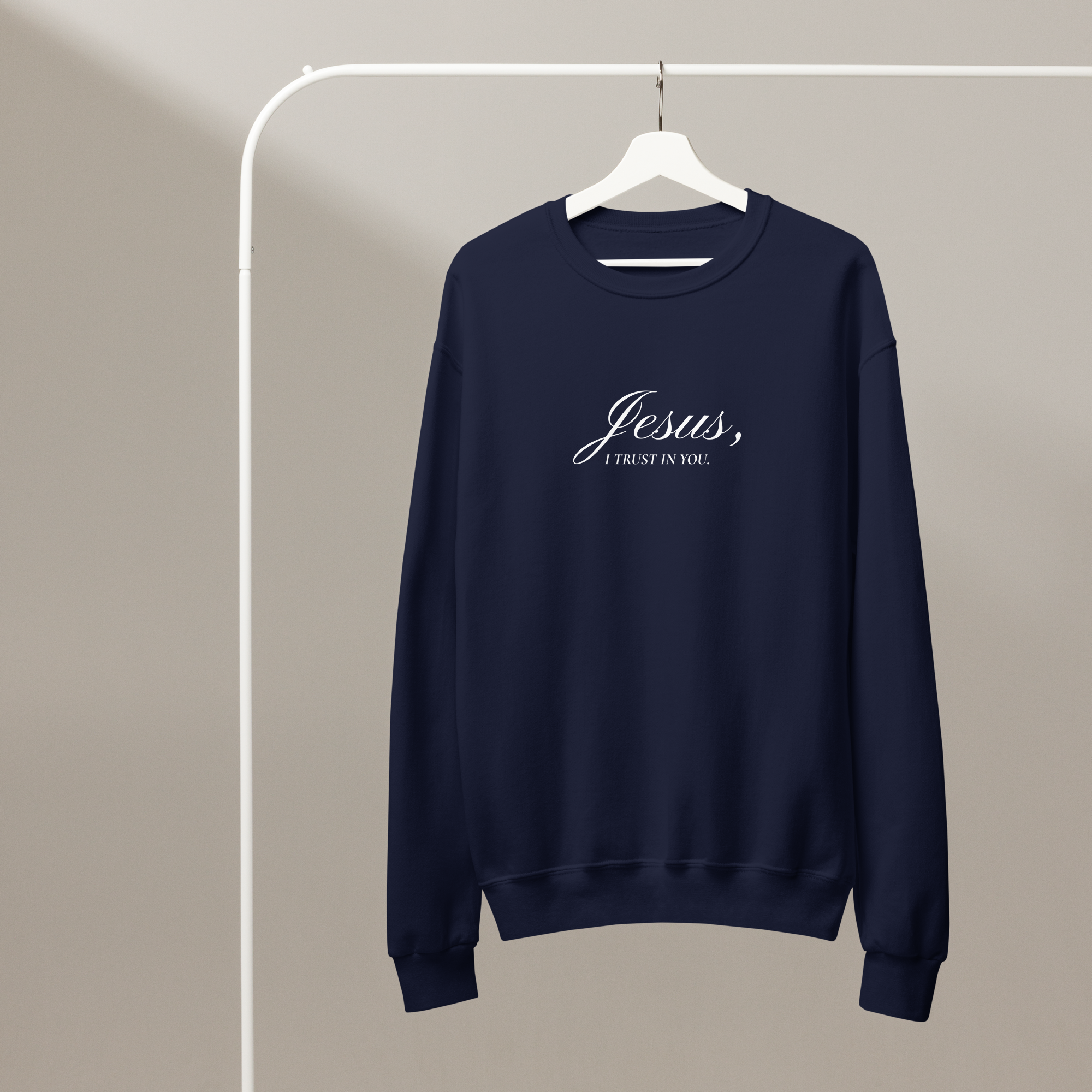 Jesus I Trust In You crew neck sweatshirt