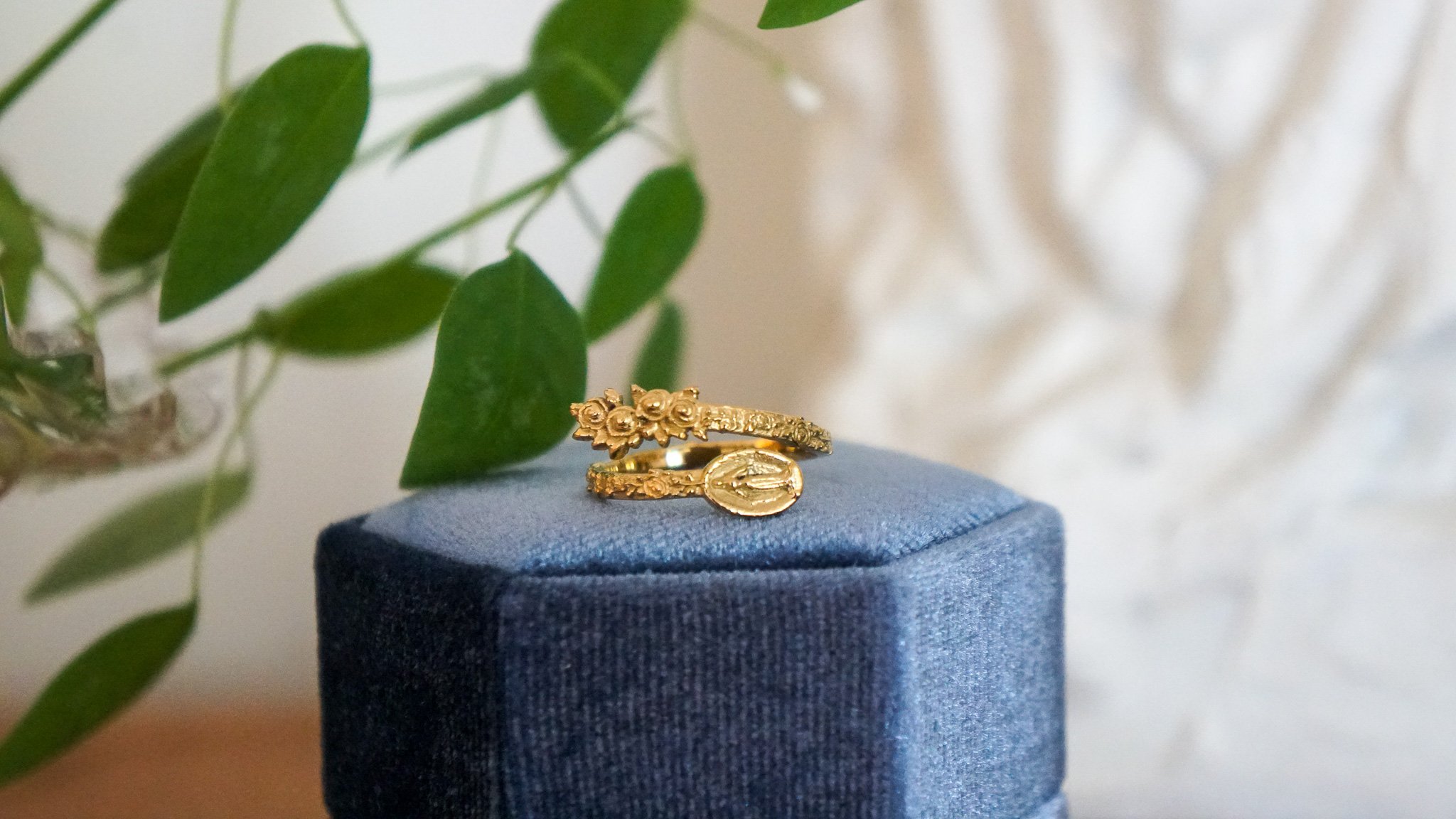 Bloom with Mary Miraculous Medal Ring