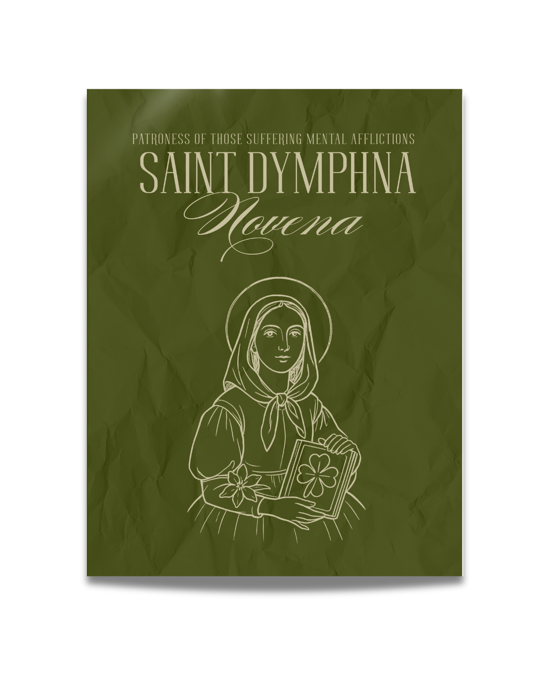 St. Dymphna, Patron Saint of Those Suffering Mental Afflictions Novena Prayer Card