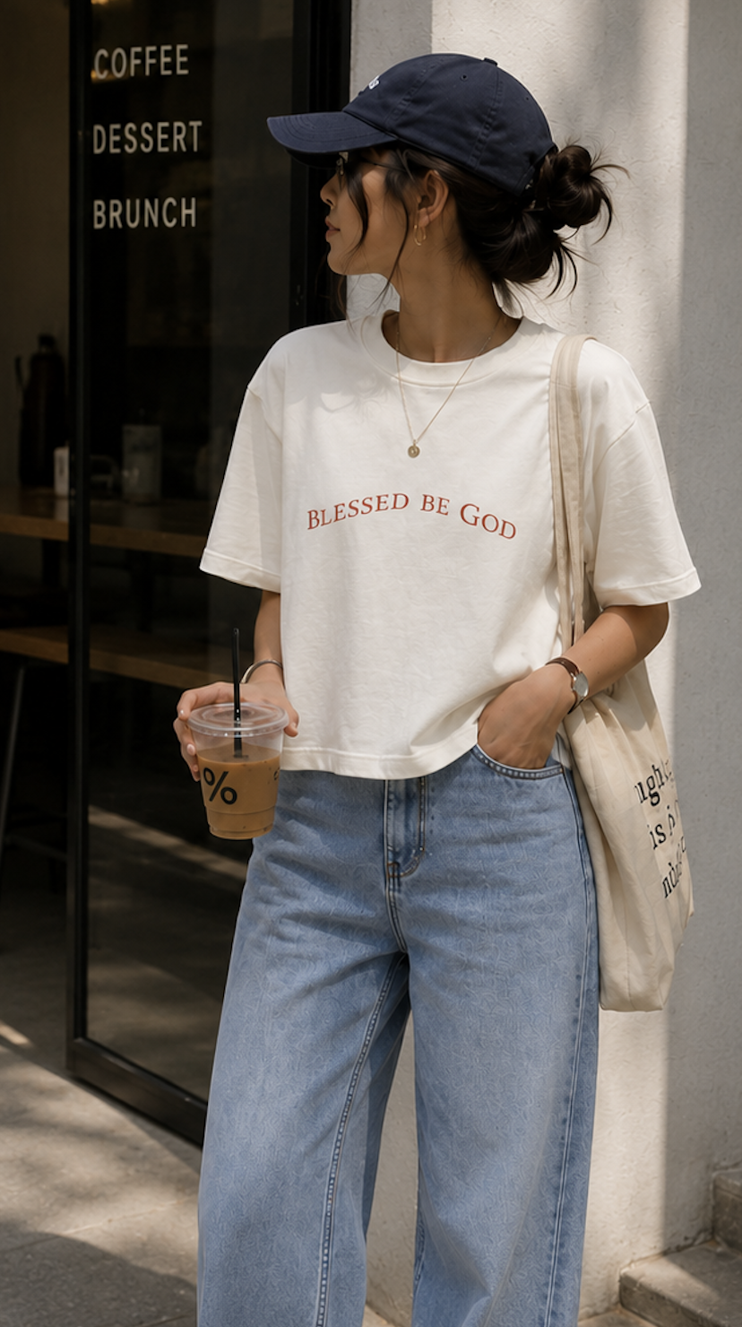 Divine Praises Women’s heavyweight boxy tee