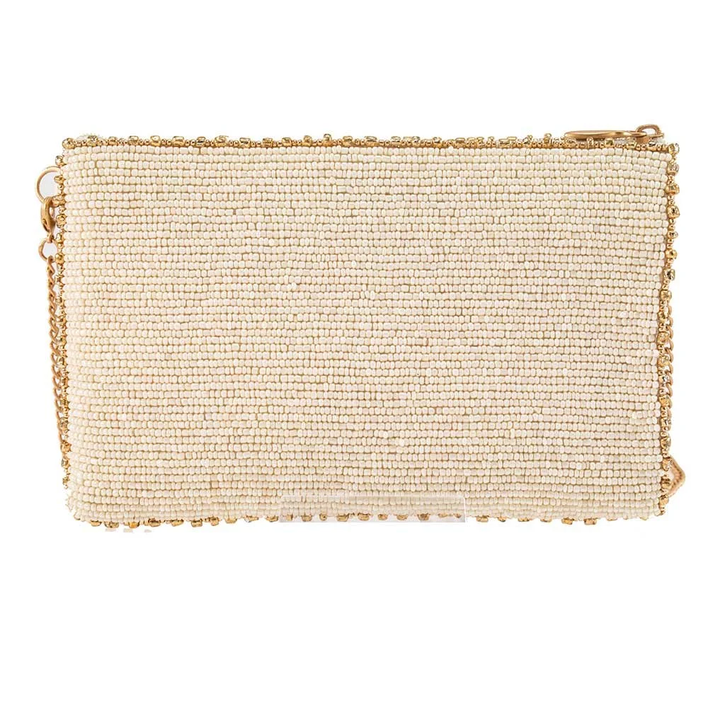 Beaded Sacred Heart Crossbody Purse