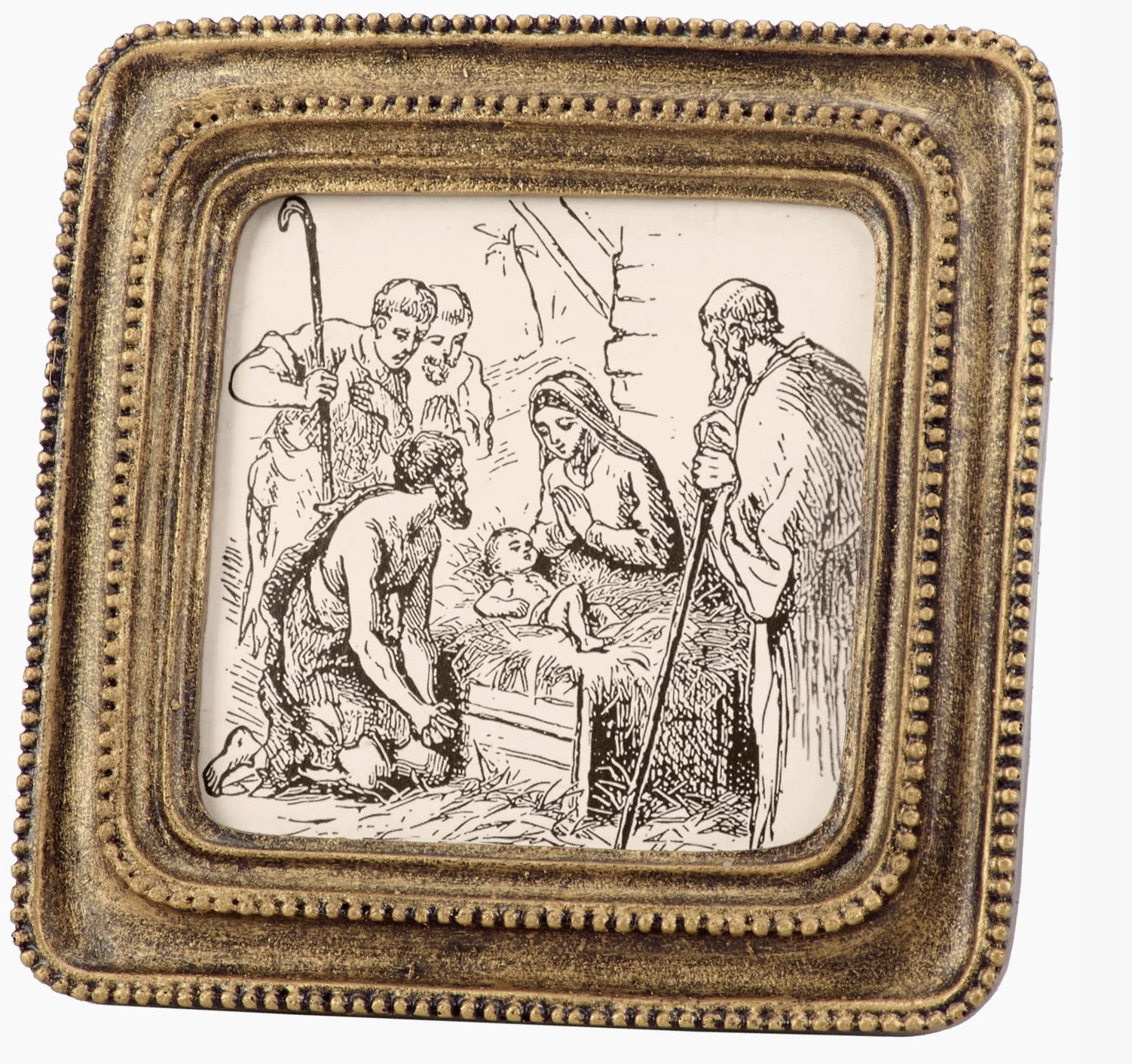 Nativity Sketch Framed Art
