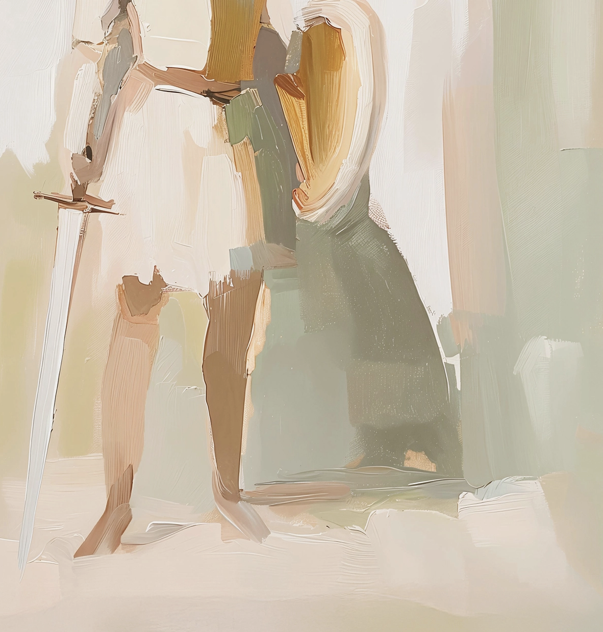 St Michael the Archangel Modern Art Print Catholic