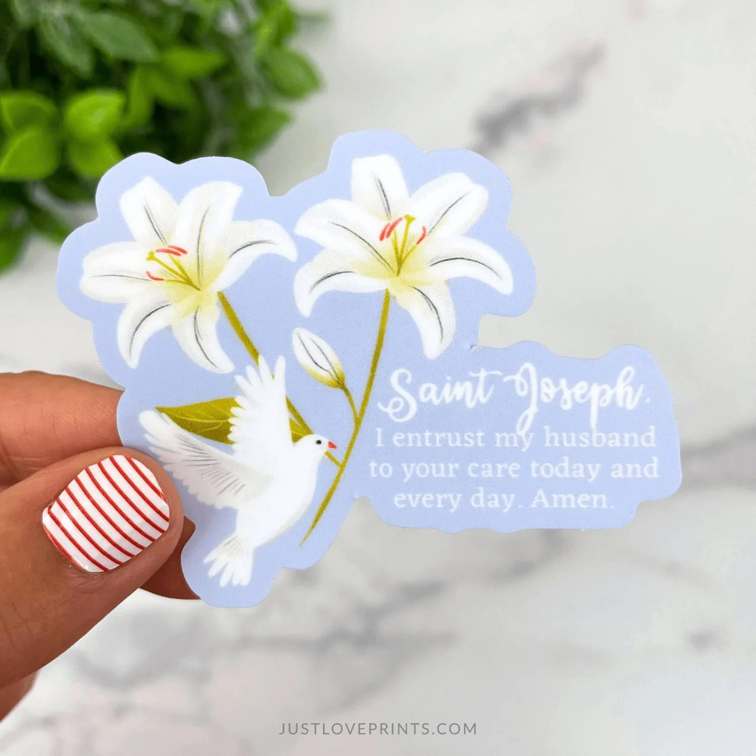 St. Joseph Husband Prayer Vinyl Sticker