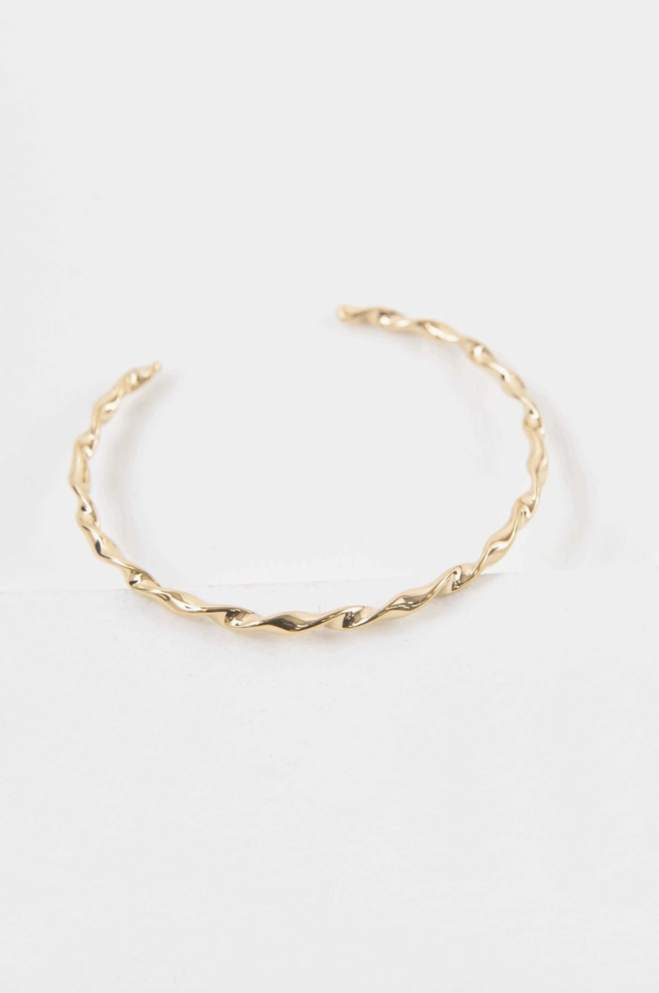 Saint Agnes Grace and Virtue Gold Cuff Bracelet