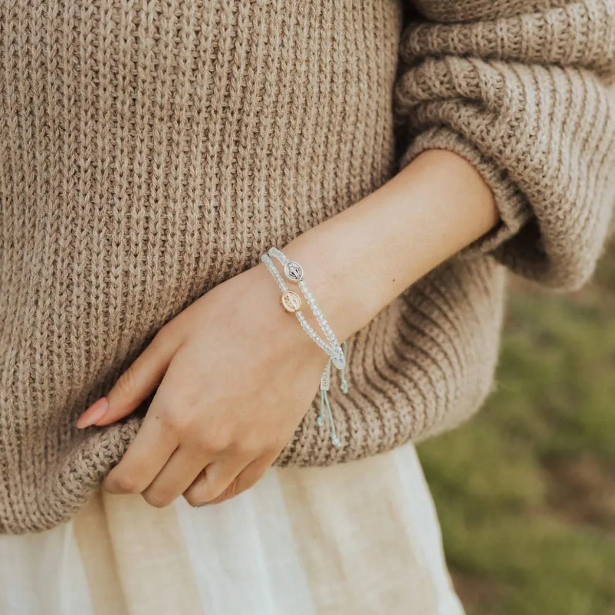 Say Yes Miraculous Mary Crystal Bracelet