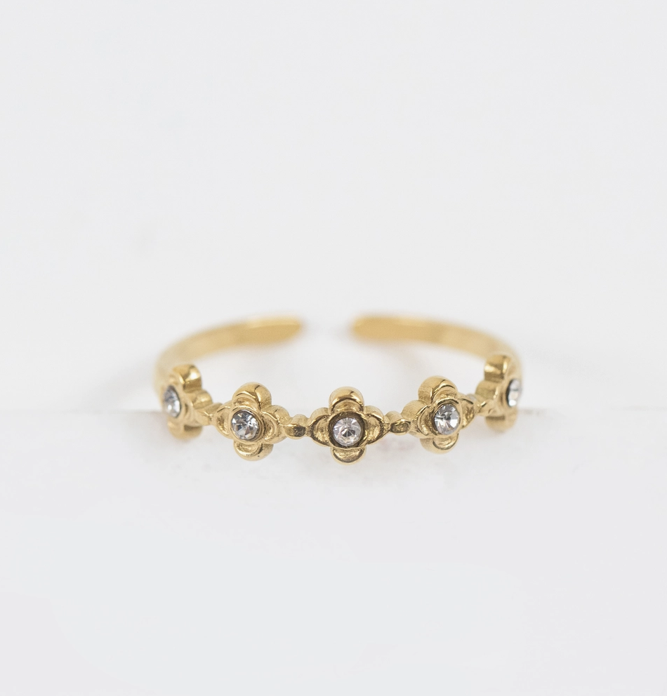 Saint Thérèse of Lisieux Adjustable Rose Ring