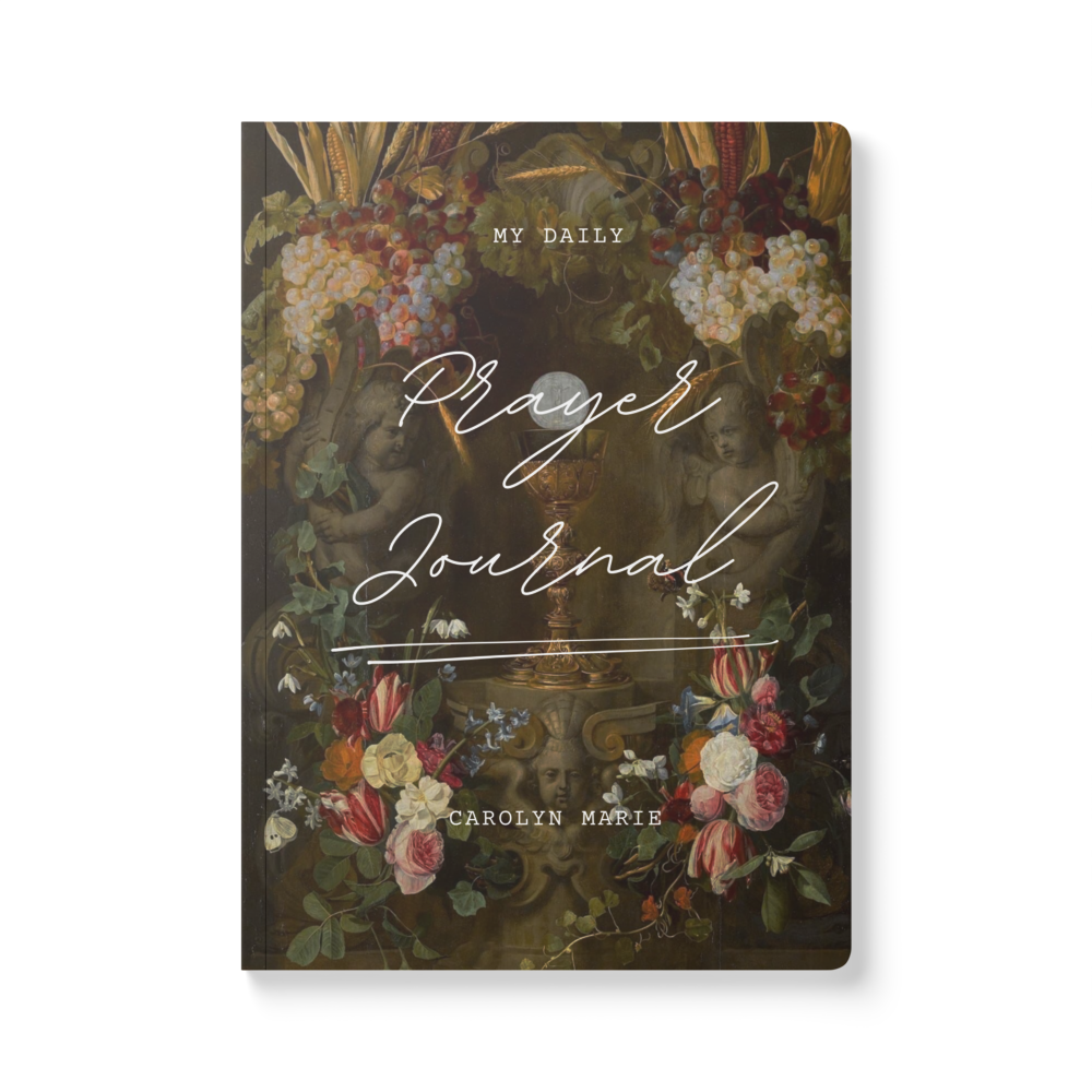 Custom Name Softcover Prayer Journal — Most Blessed Sacrament Theme