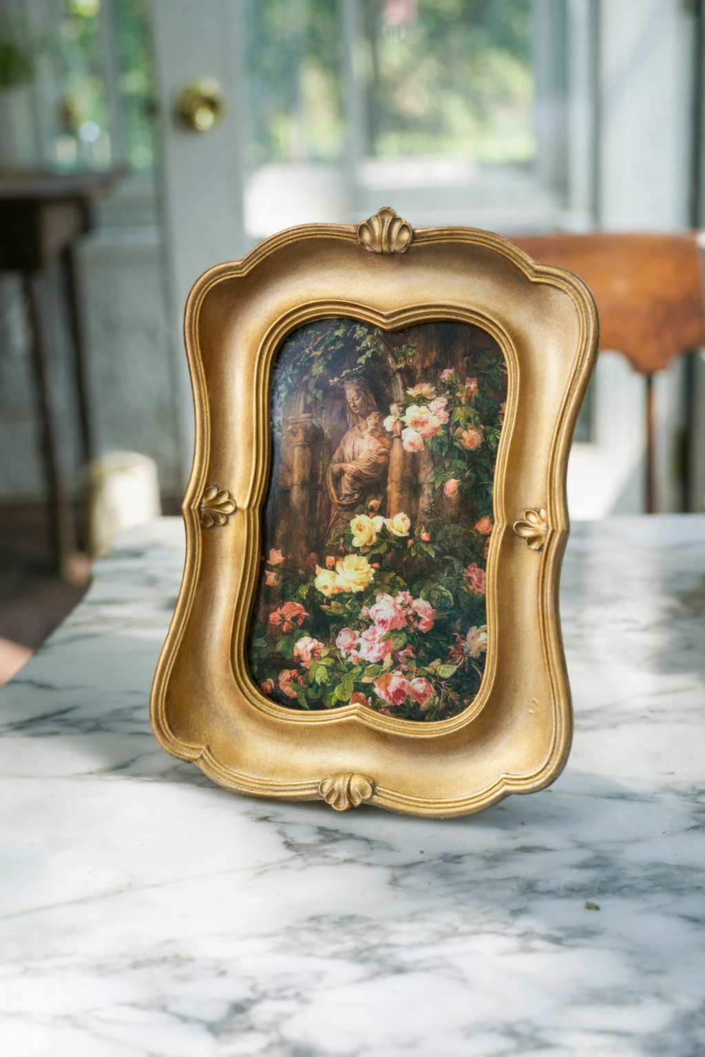 Framed Vintage Le Benitier Notre-Dame-des-Roses