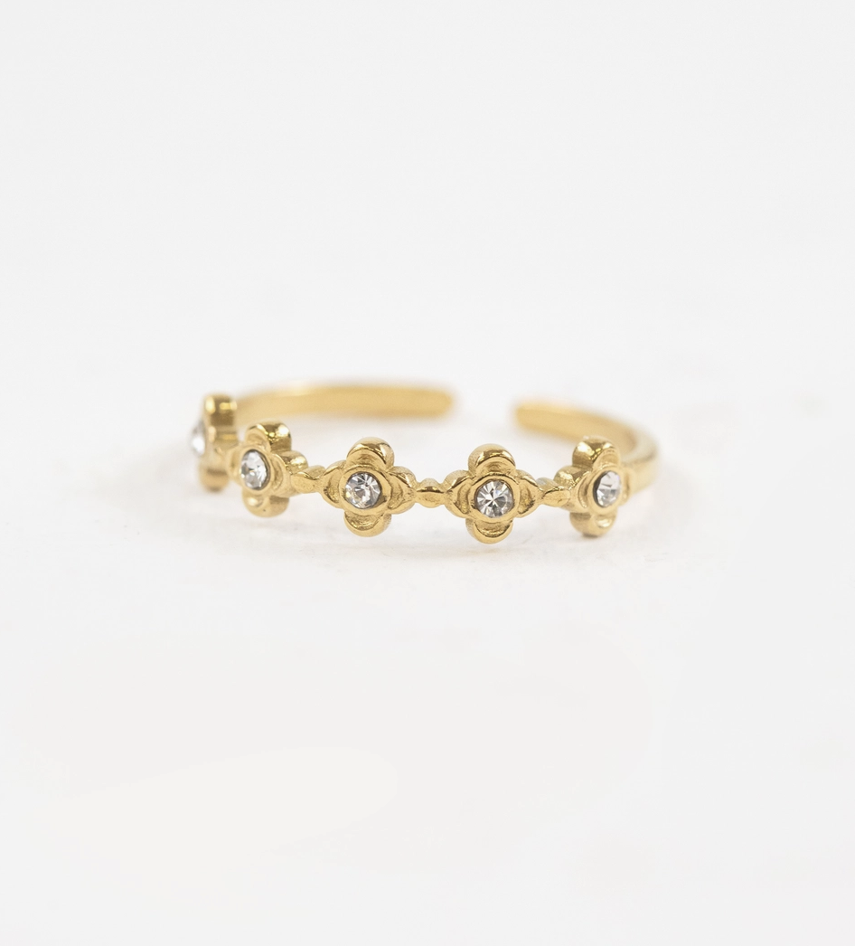 Saint Thérèse of Lisieux Adjustable Rose Ring