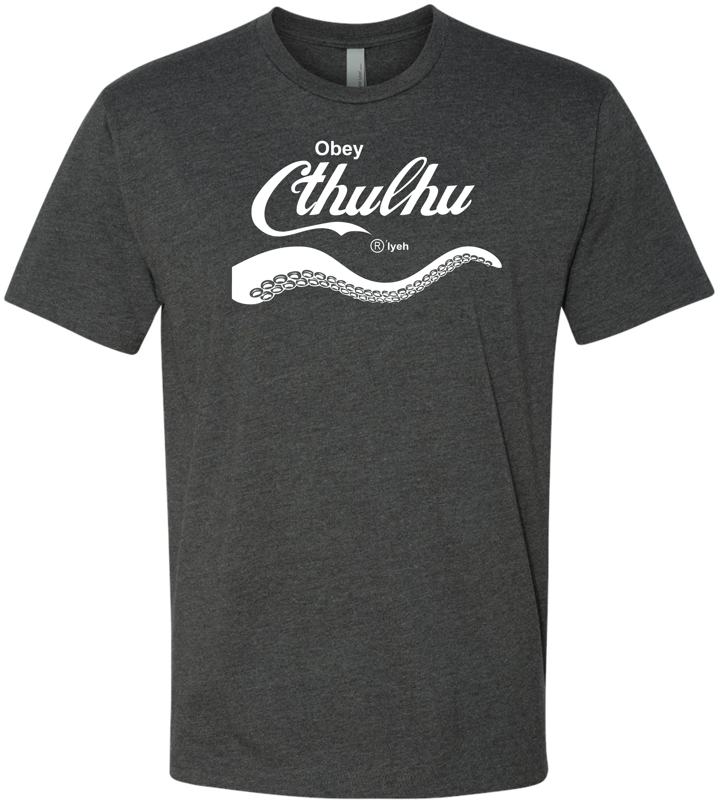 Obey Cthulhu - charcoal tee.png
