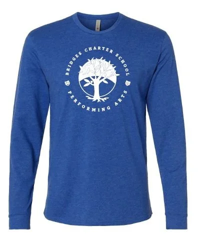 Bridges Performing Arts royal long sleeve tee - 2024.JPG