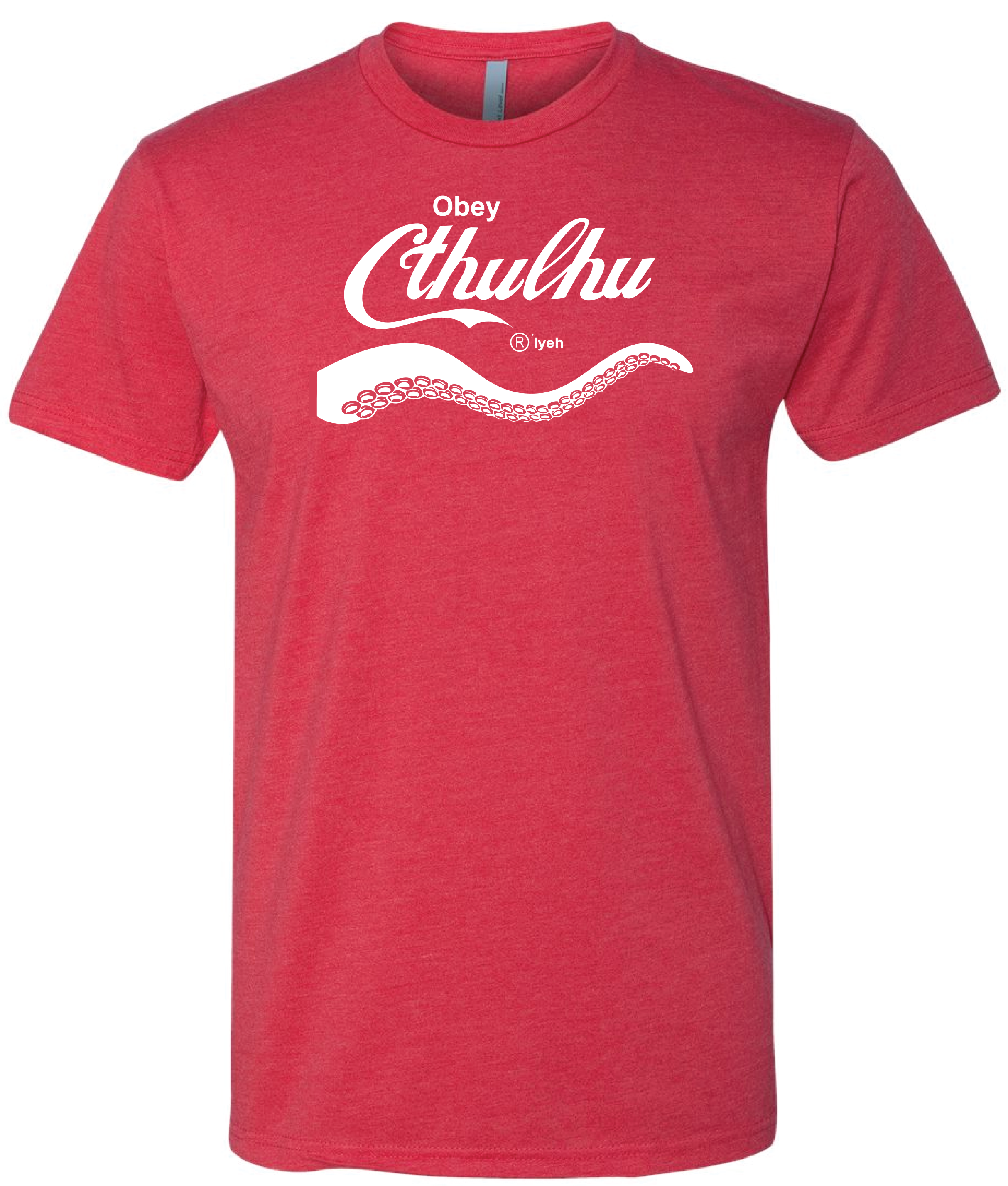 Obey Cthulhu - red tee.png