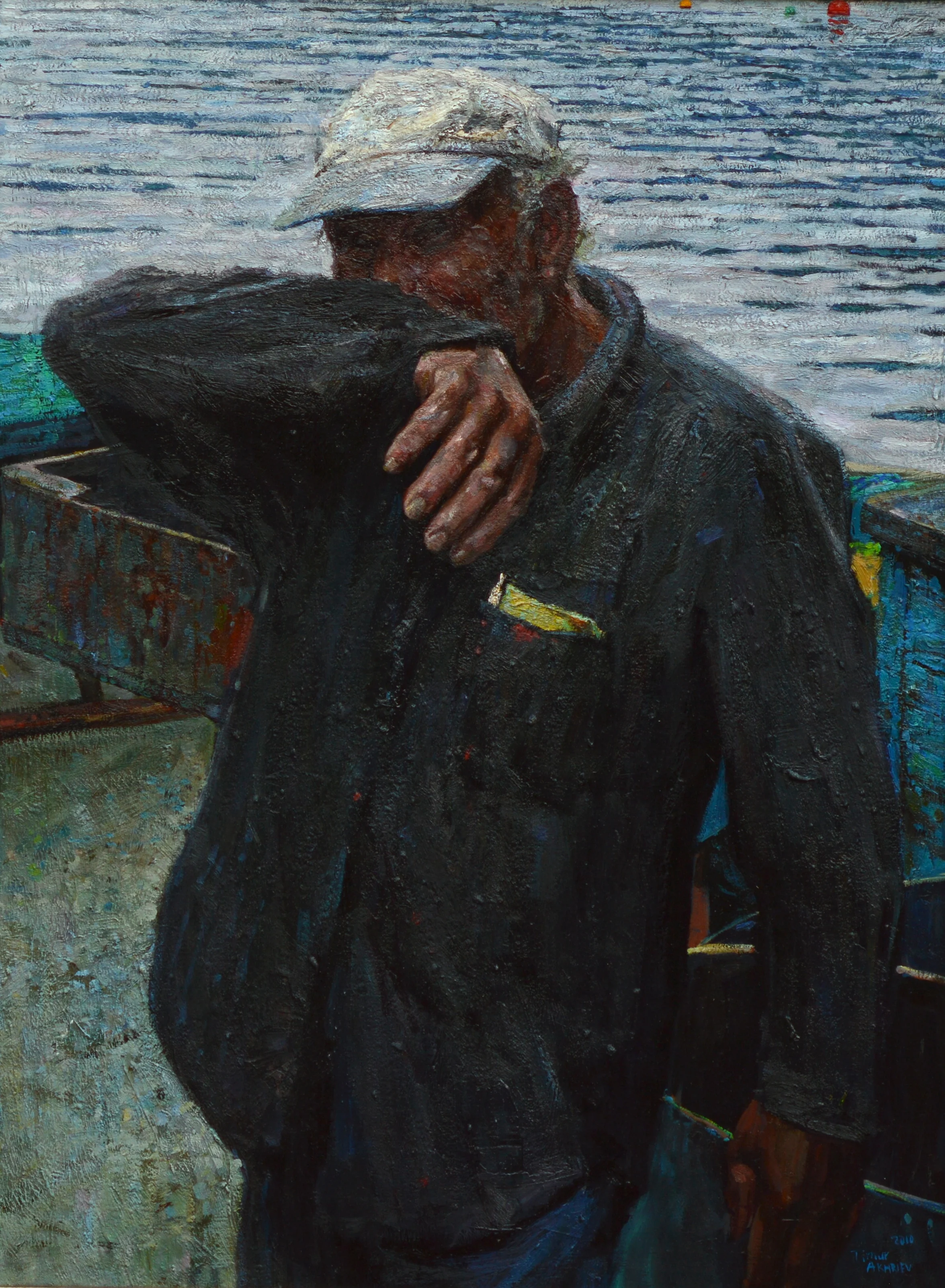  Cold Day  18" x 24" Oil on Board. 2010. Framed $3800 