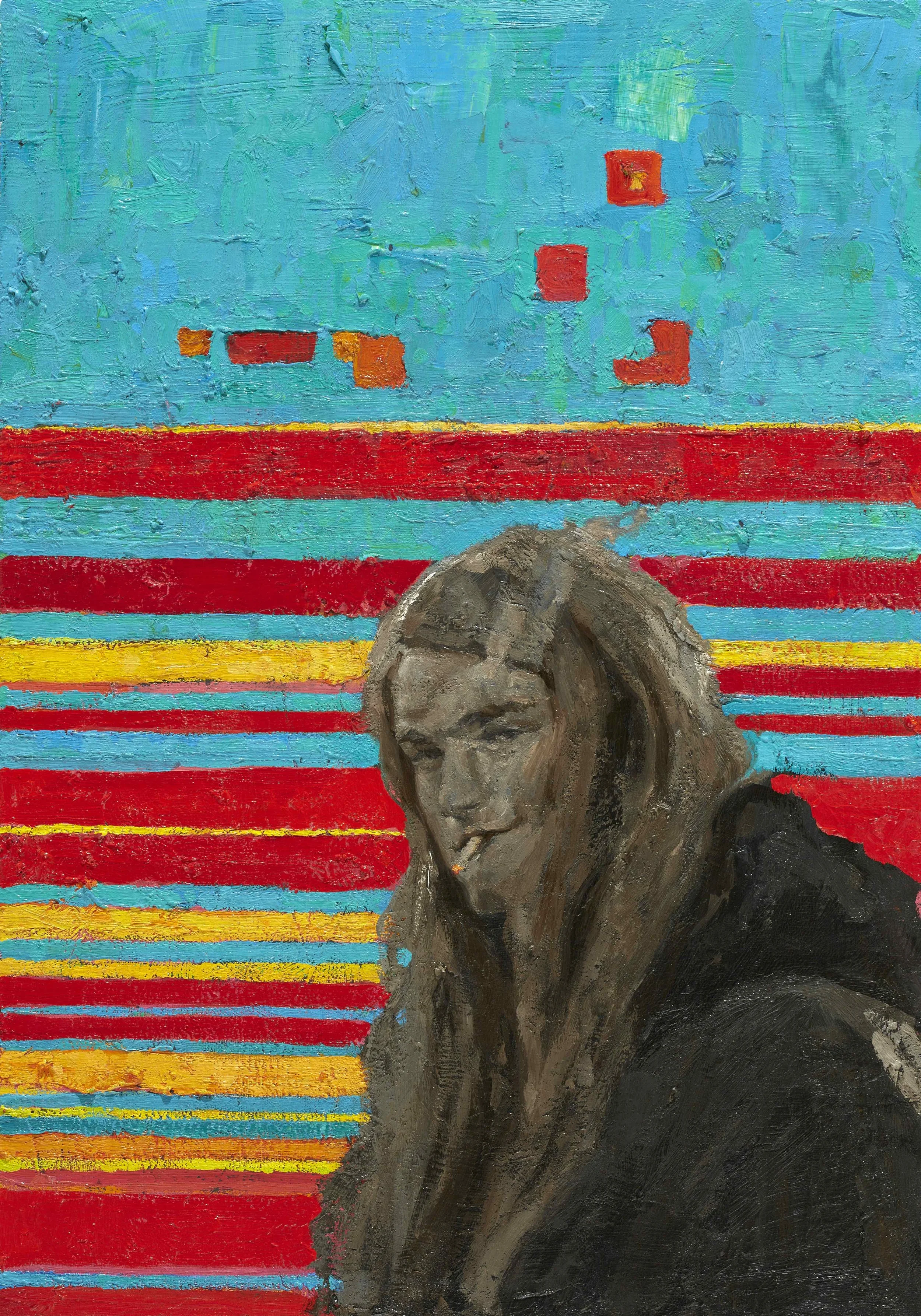  Title: User  Size: 14” x 20”, Oil on Linen Panel, Year:2014. $2500 