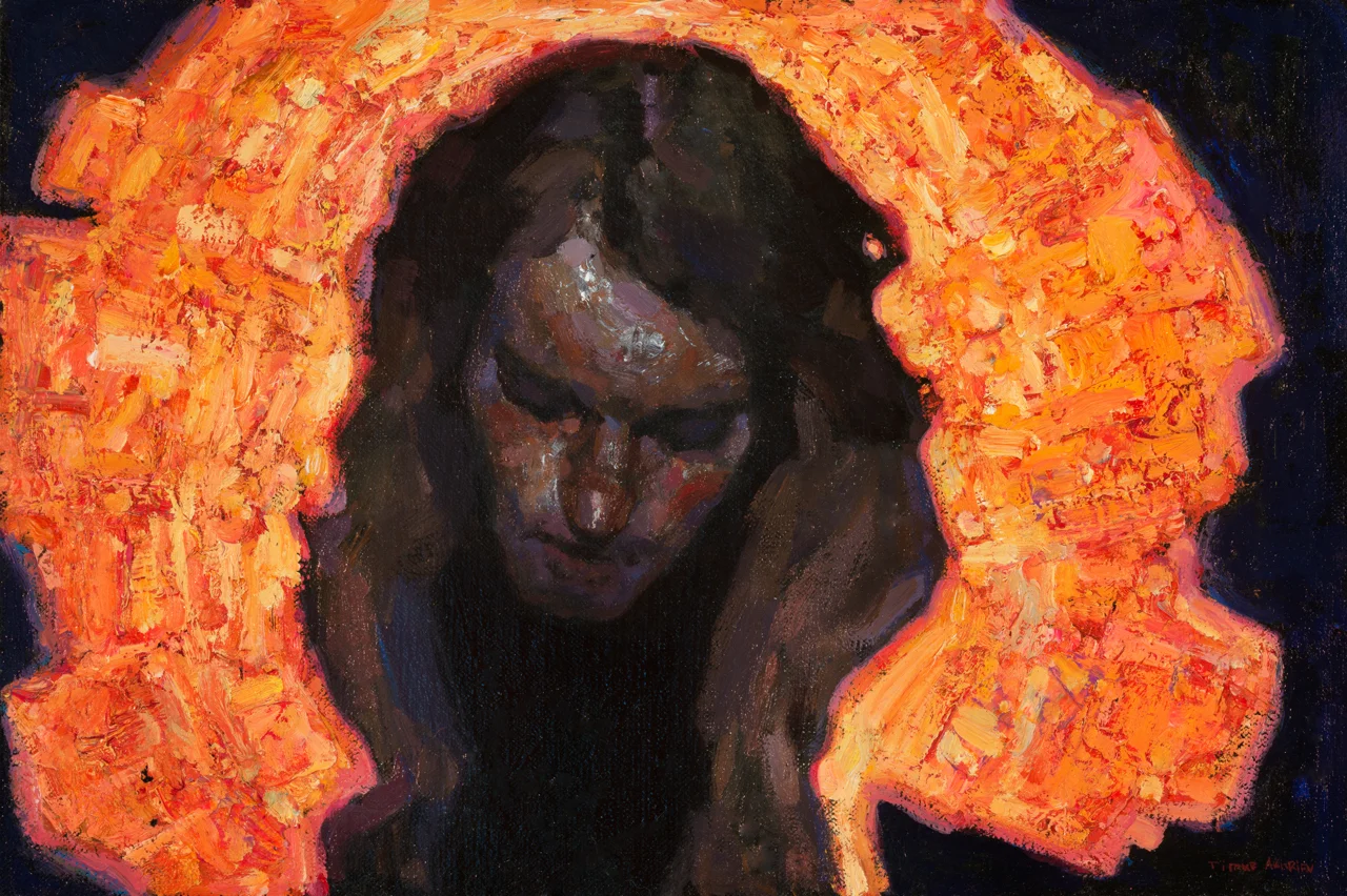  Title: Red Giant   Size: 14” x 9 3/8”OIl on Linen, Year: 2016, $1200  Available through: Lovetts Gallery  