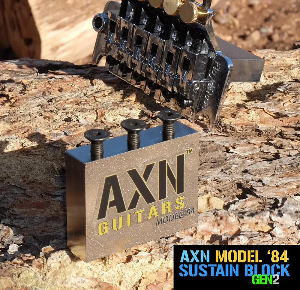 axn model 84 eddie van halen 5150 steel sustain-block floyd
