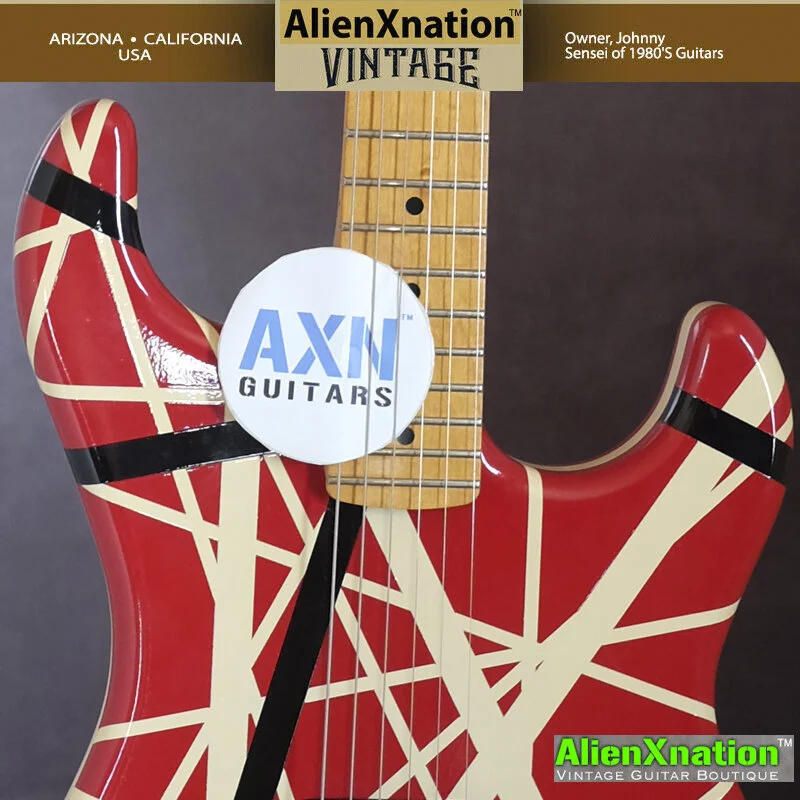ESP FRANKENSTRAT KRAMER 5150 JAPAN MODEL VH-250 RED WHITE
