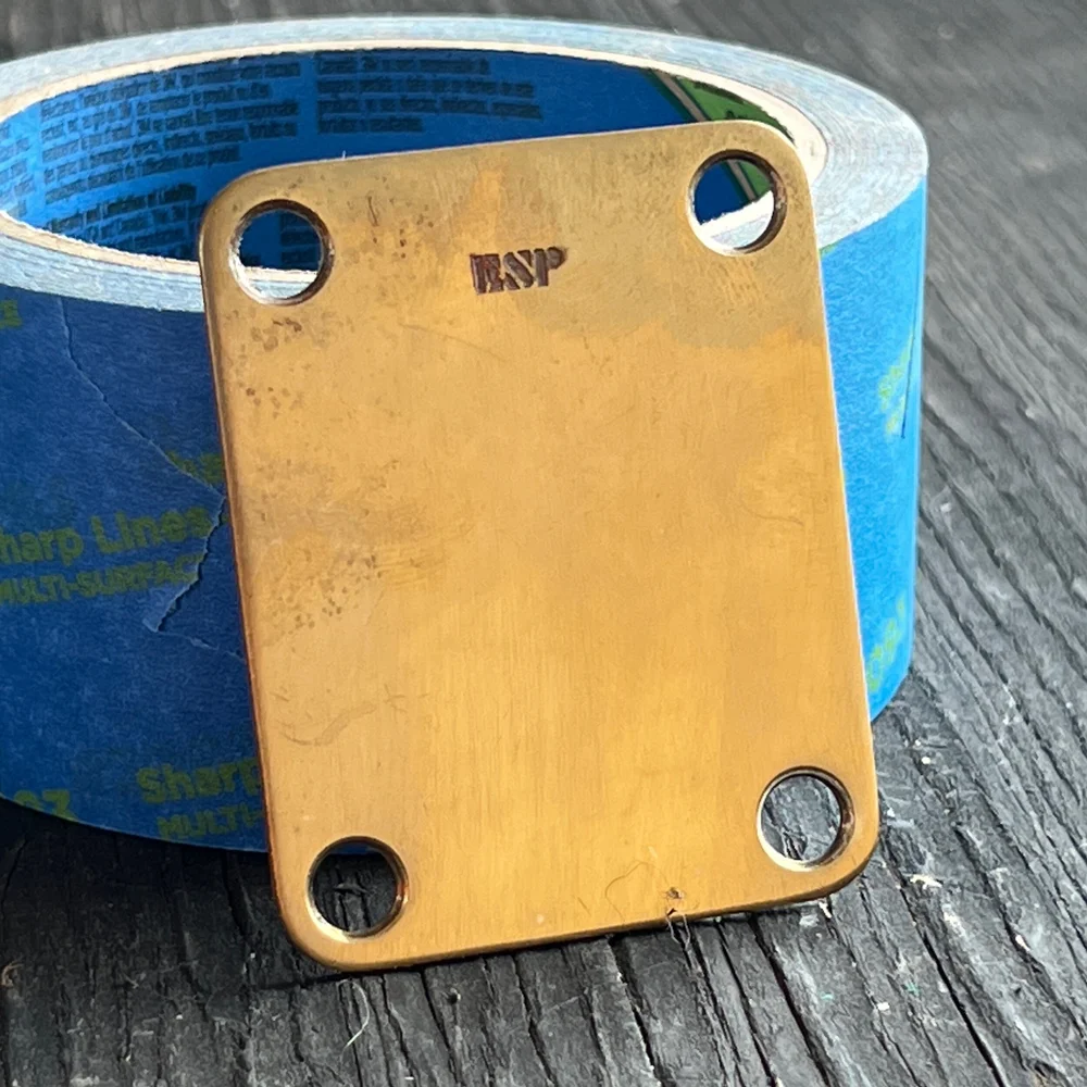 ESP Neck Plate Brass 1981 AXN Guitars