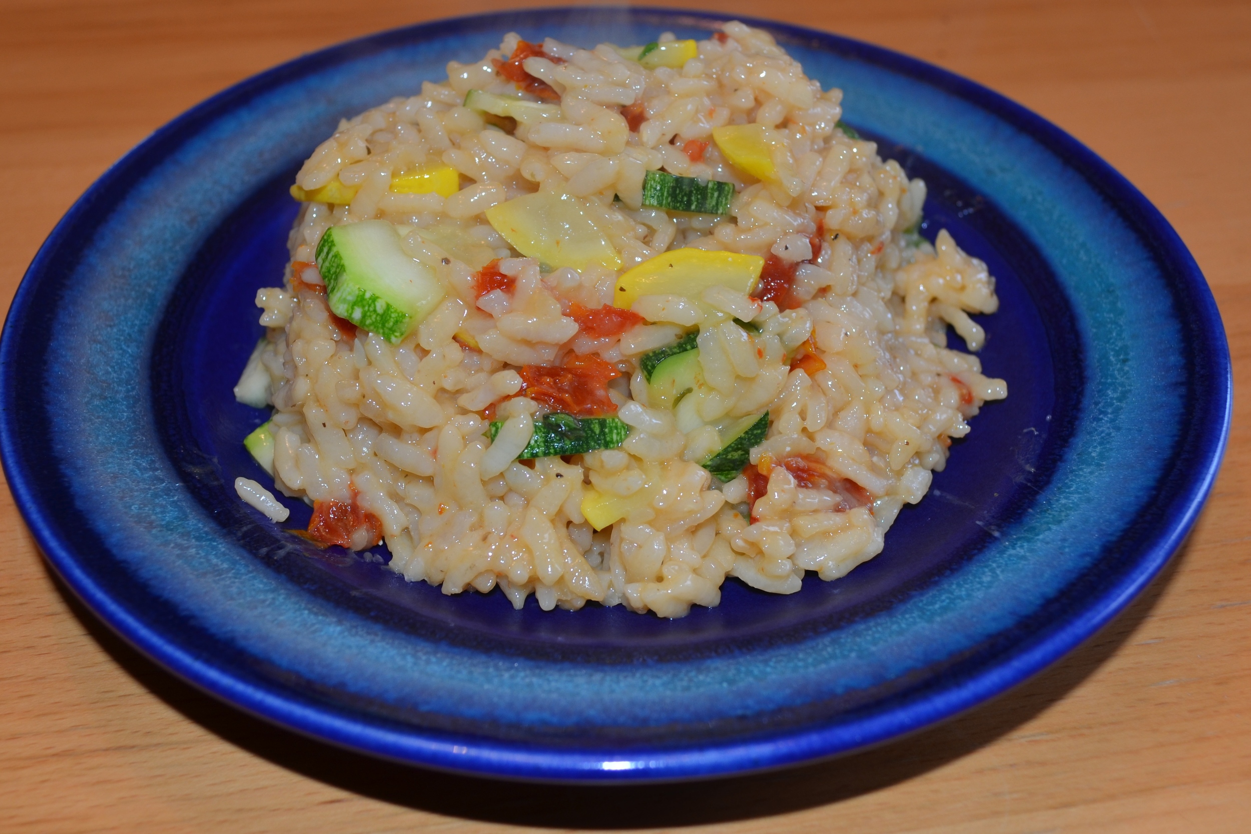 Summer Squash and Sun-dried Tomato Risotto