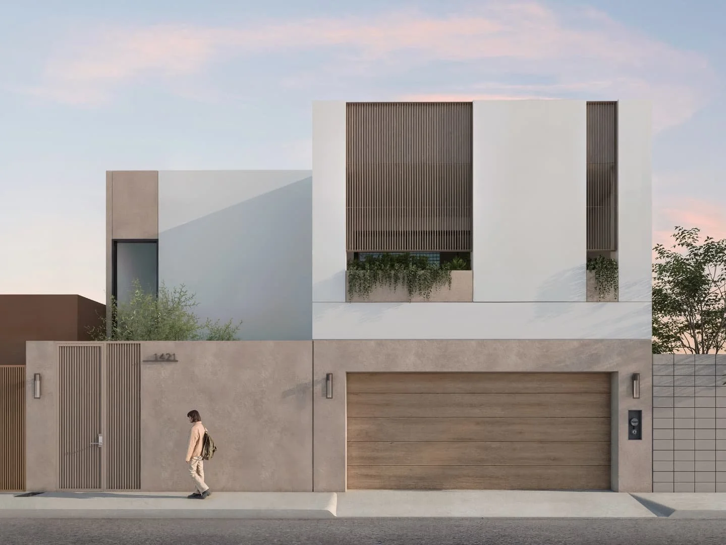 CASA K

This house embodies contemporary architecture, defined by clean geometric lines and an interplay of rectangular volumes. The design prioritizes simplicity, balance, and functionality while introducing warmth through natural finishes.

---

Es