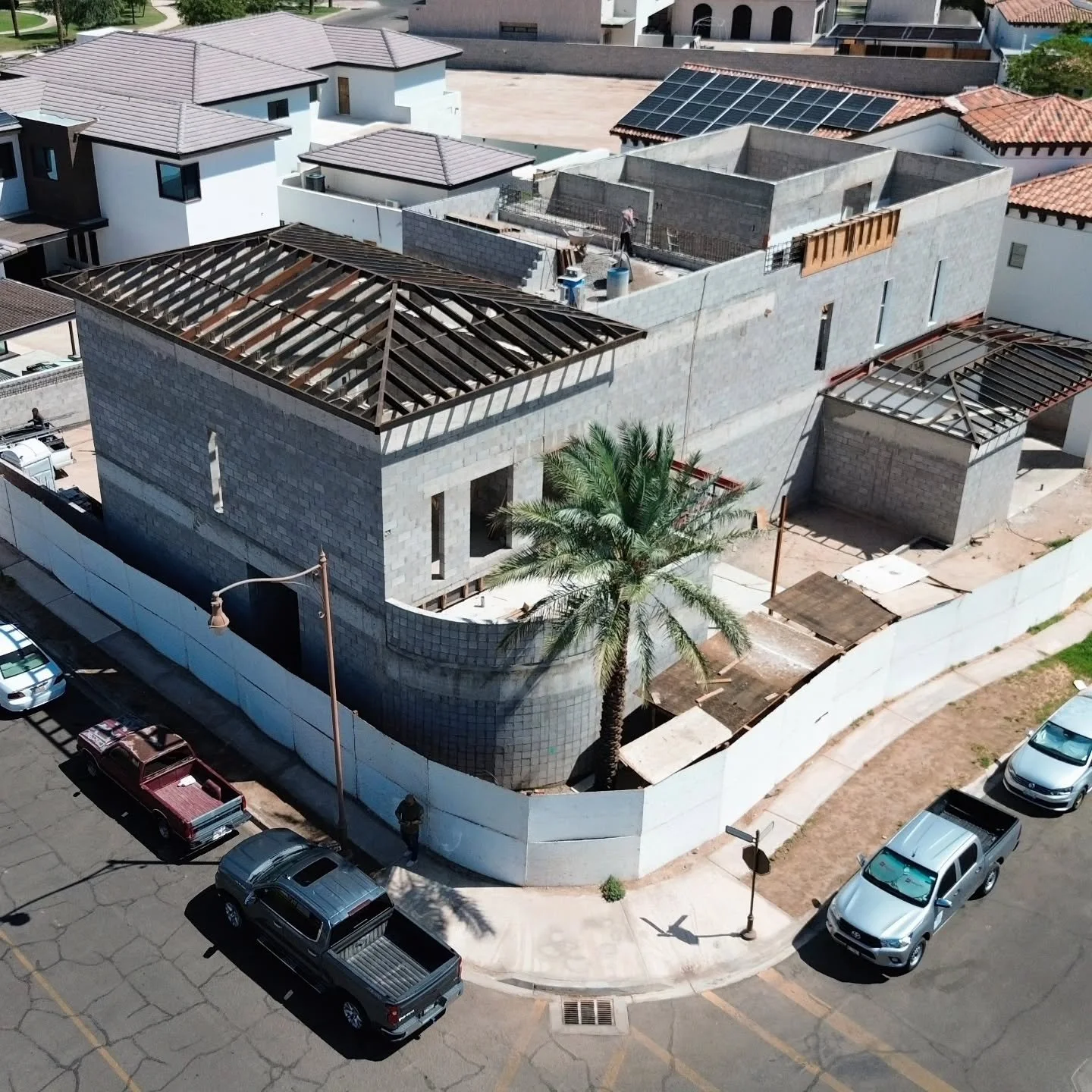 Aerial views of Casa A and Casa FM 🏠 
We'll never stop feeling the thrill of seeing our sketches come to life ✨