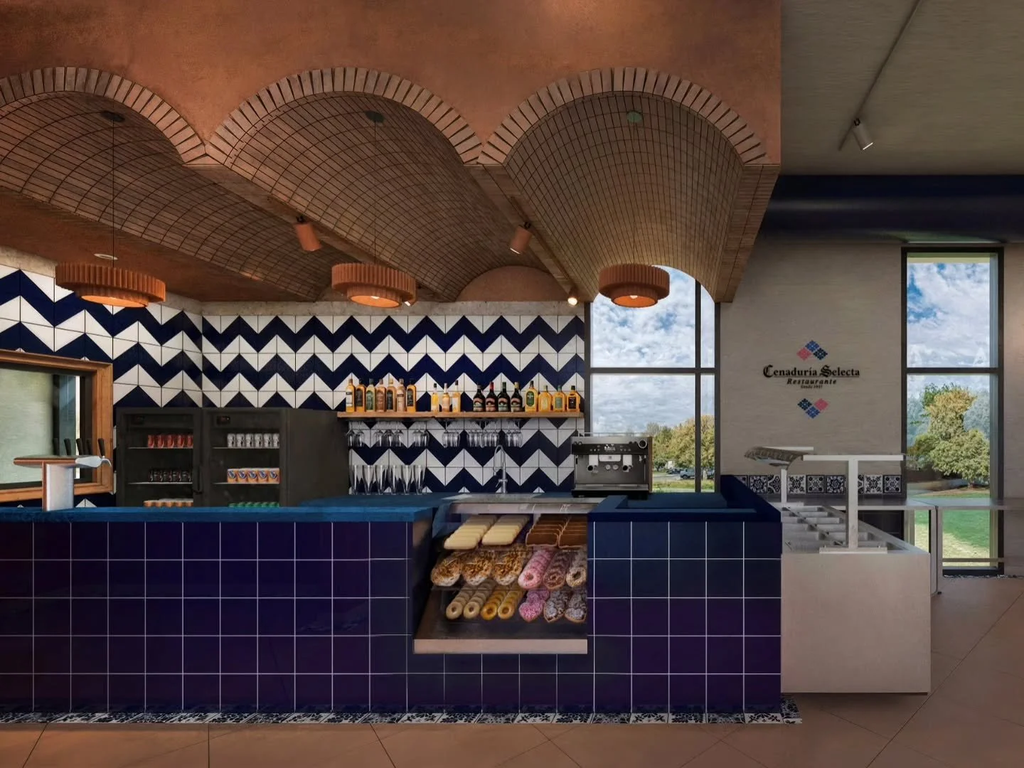 CENADUR&Iacute;A LA SELECTA 

For the new branch of Cenadur&iacute;a La Selecta, our design goal was to preserve the restaurant&rsquo;s original essence; the warmth, familiarity and authenticity that define its identity, while adapting it to a refres