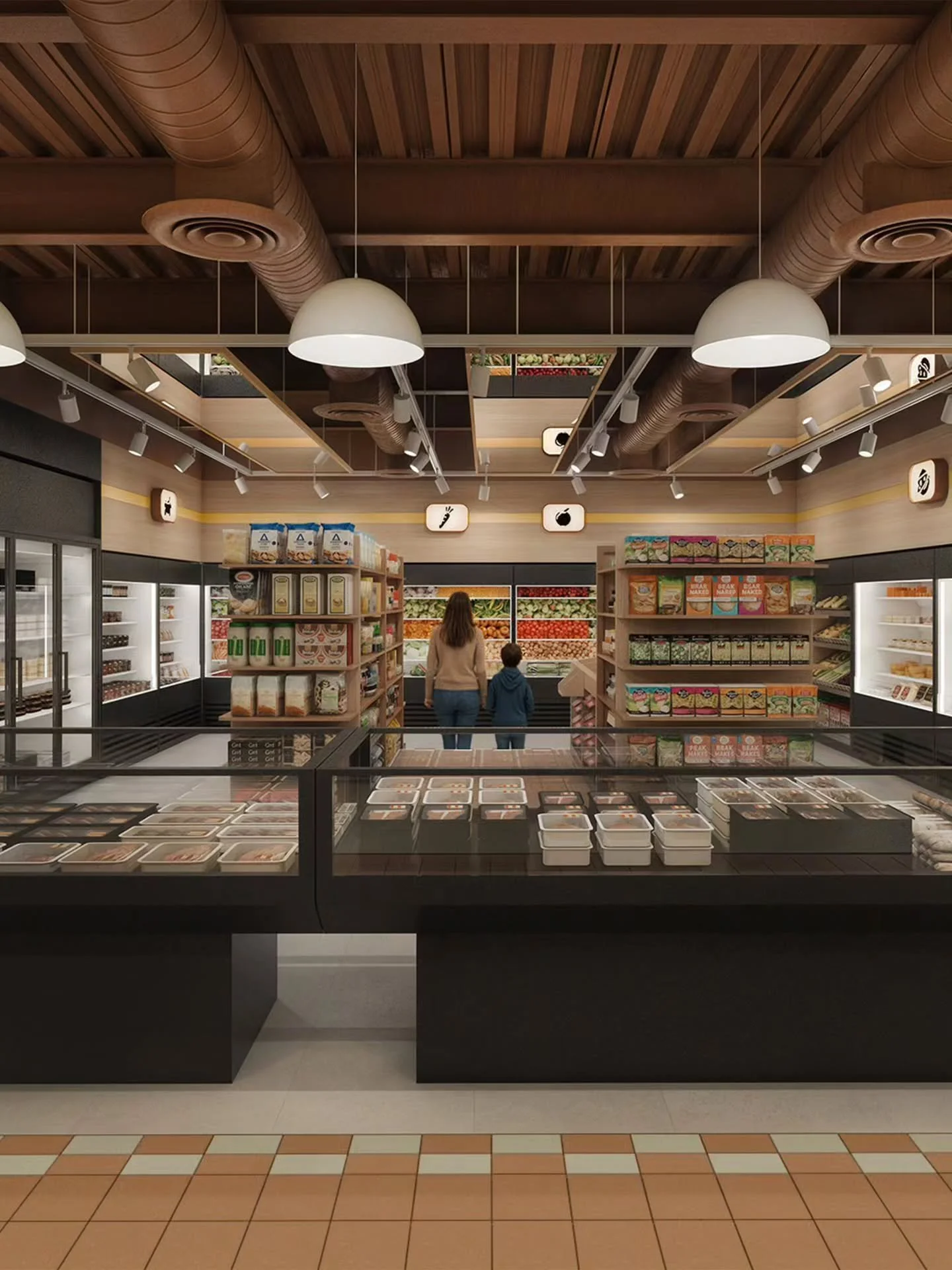 Uno de los principales objetivos de la renovaci&oacute;n de Super Carnes Valenzuela fue crear un orden visual que guiara estrat&eacute;gicamente al cliente, facilitando su decisi&oacute;n de compra.
&bull;
One of the primary goals of the renovation a