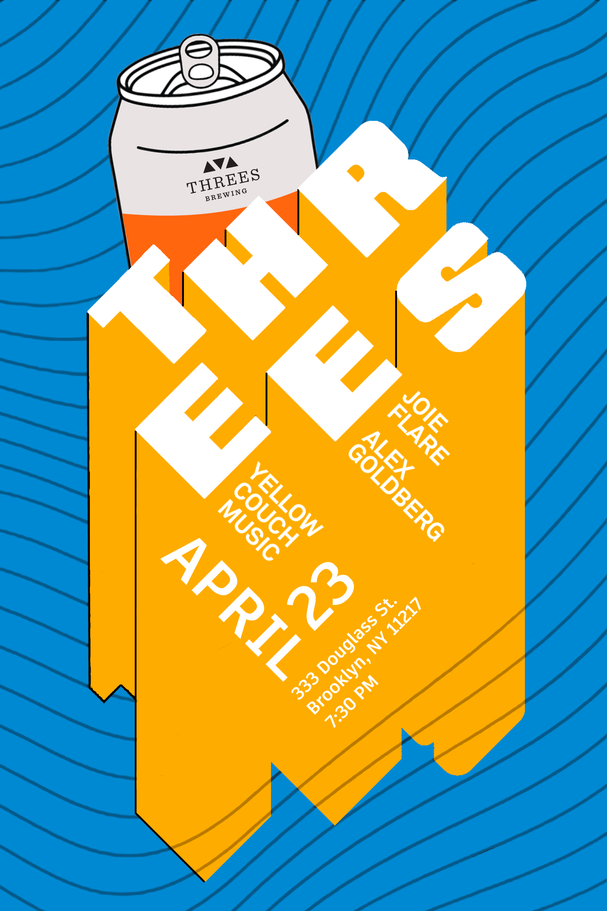 threes-poster-260423-yellowcouchmusic.png