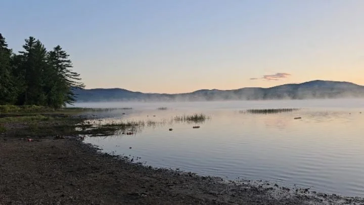 Deliciously peaceful, give a listen!

Sunrise at Mt Blue State Park campground.

8/26/25