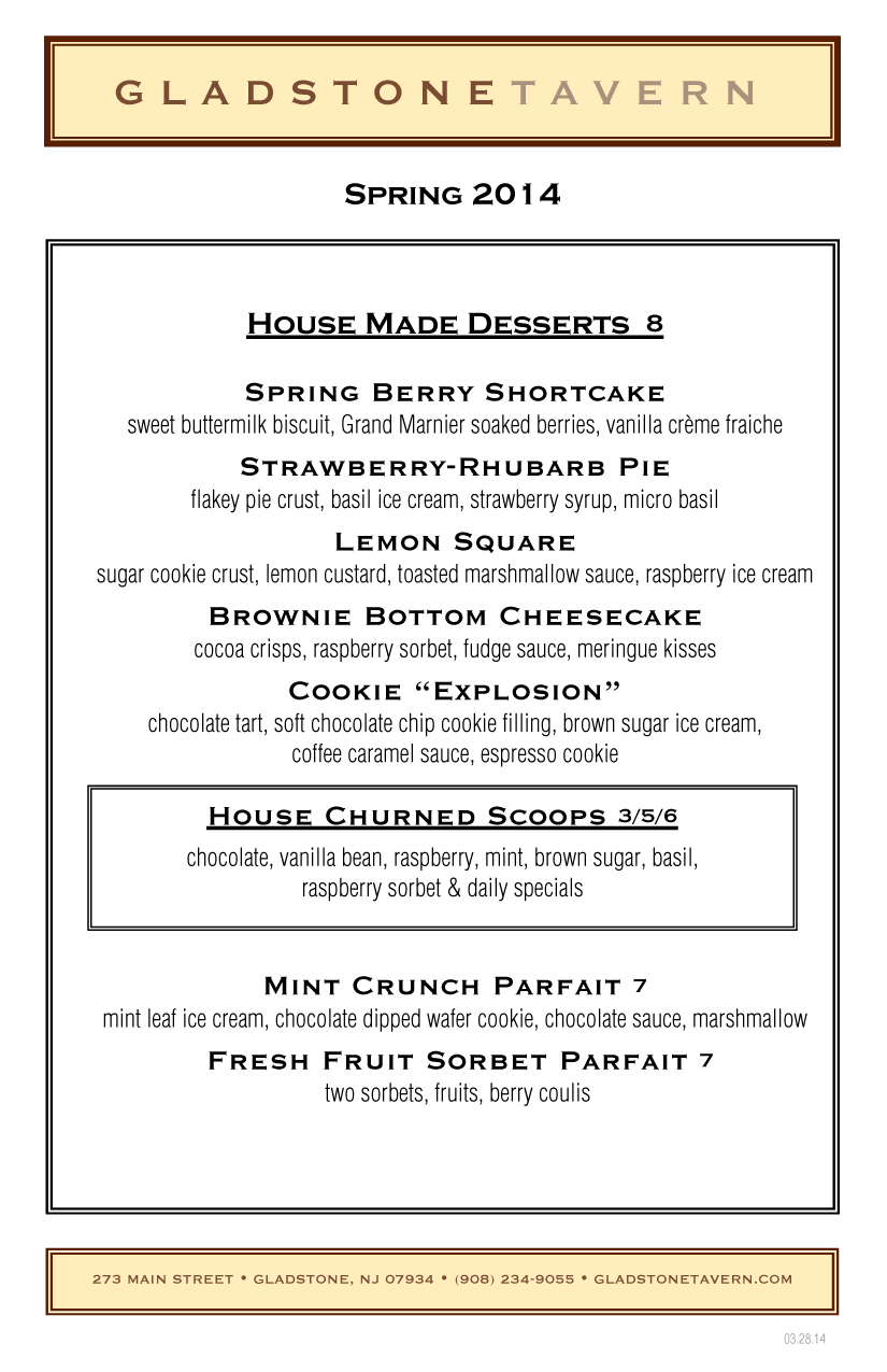 Gladstone Tavern—Menus_R2