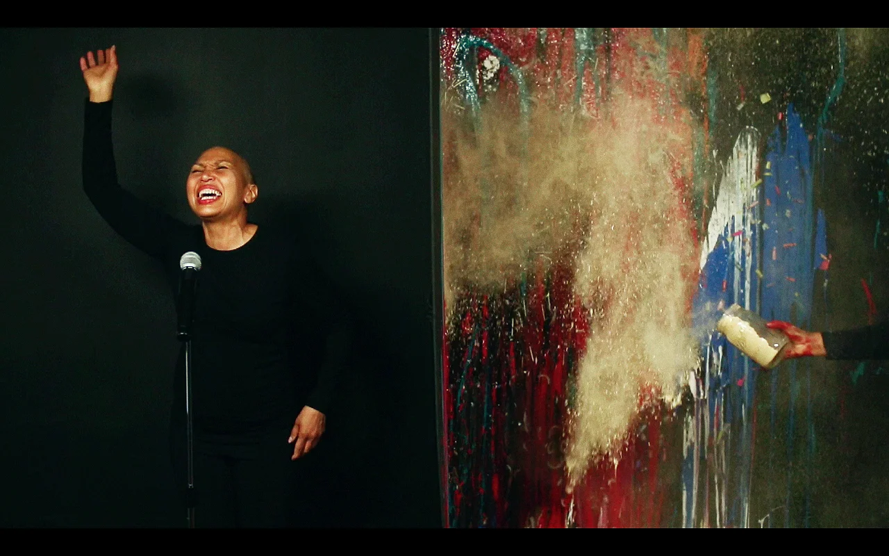 Xaviera Simmons, Number 16, Performance Still, Digital Video, 2015, Courtesy The Artist and David Castillo Gallery